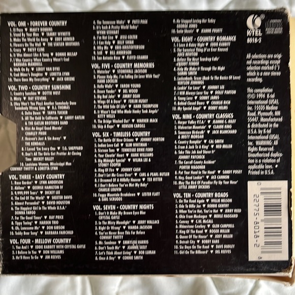K-TEL ACM Academy of country music the 101 greatest country hits 10 CD Set New - Picture 4 of 7